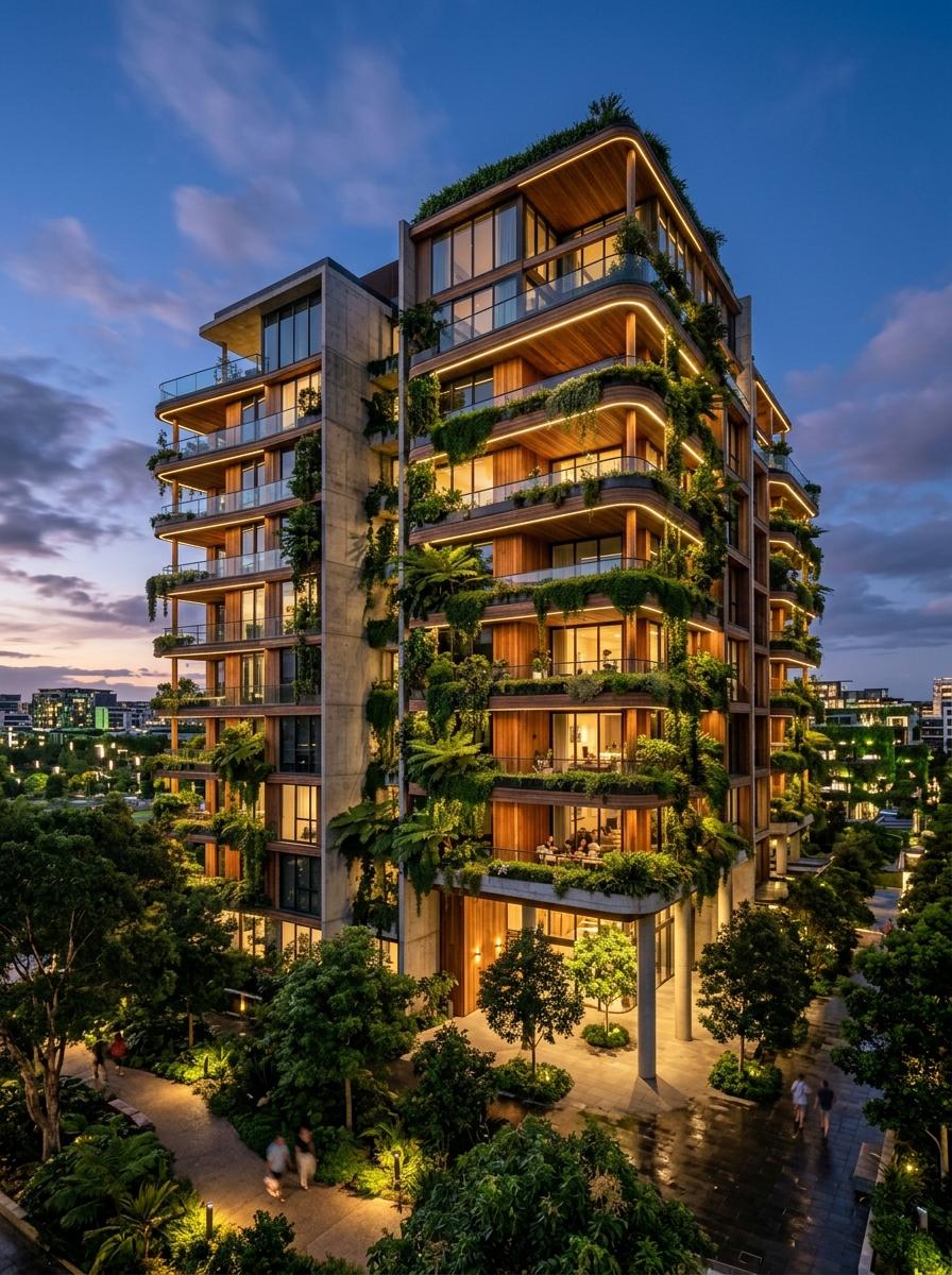 Vertical biophilic forest skyscraper
